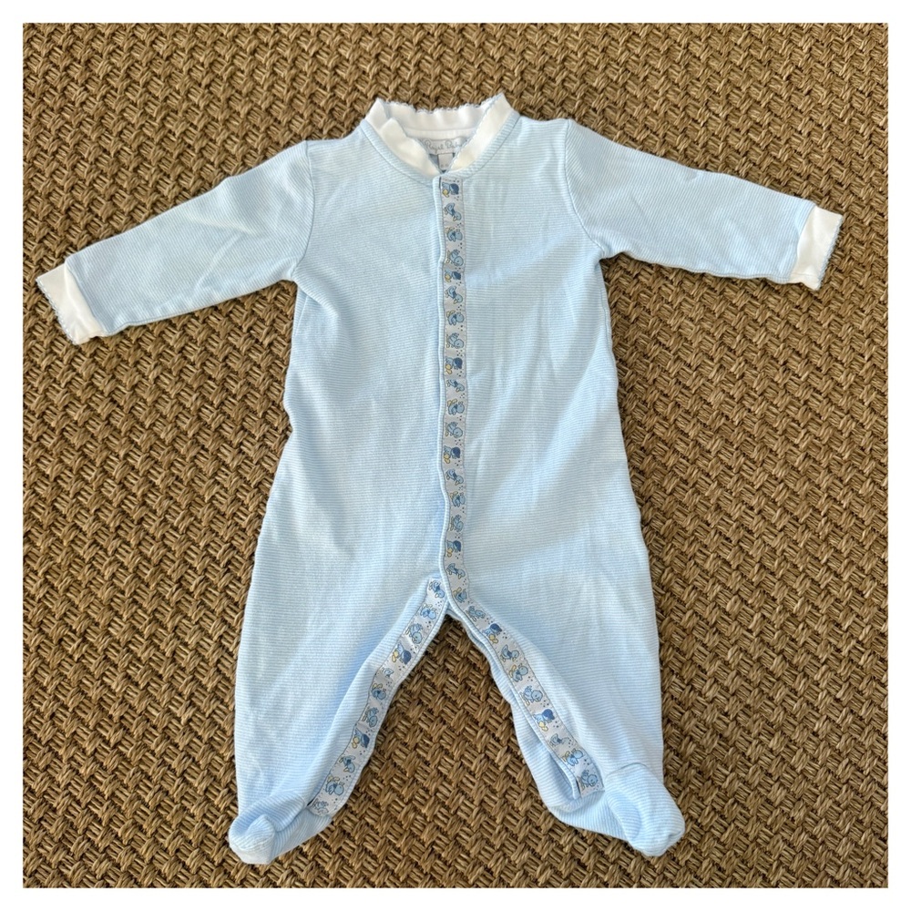ROYAL BABY Blue Ducks Footie Pajamas